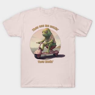 They See Me Rollin', They Hatin' Funny Scooter Lizard T-Shirt